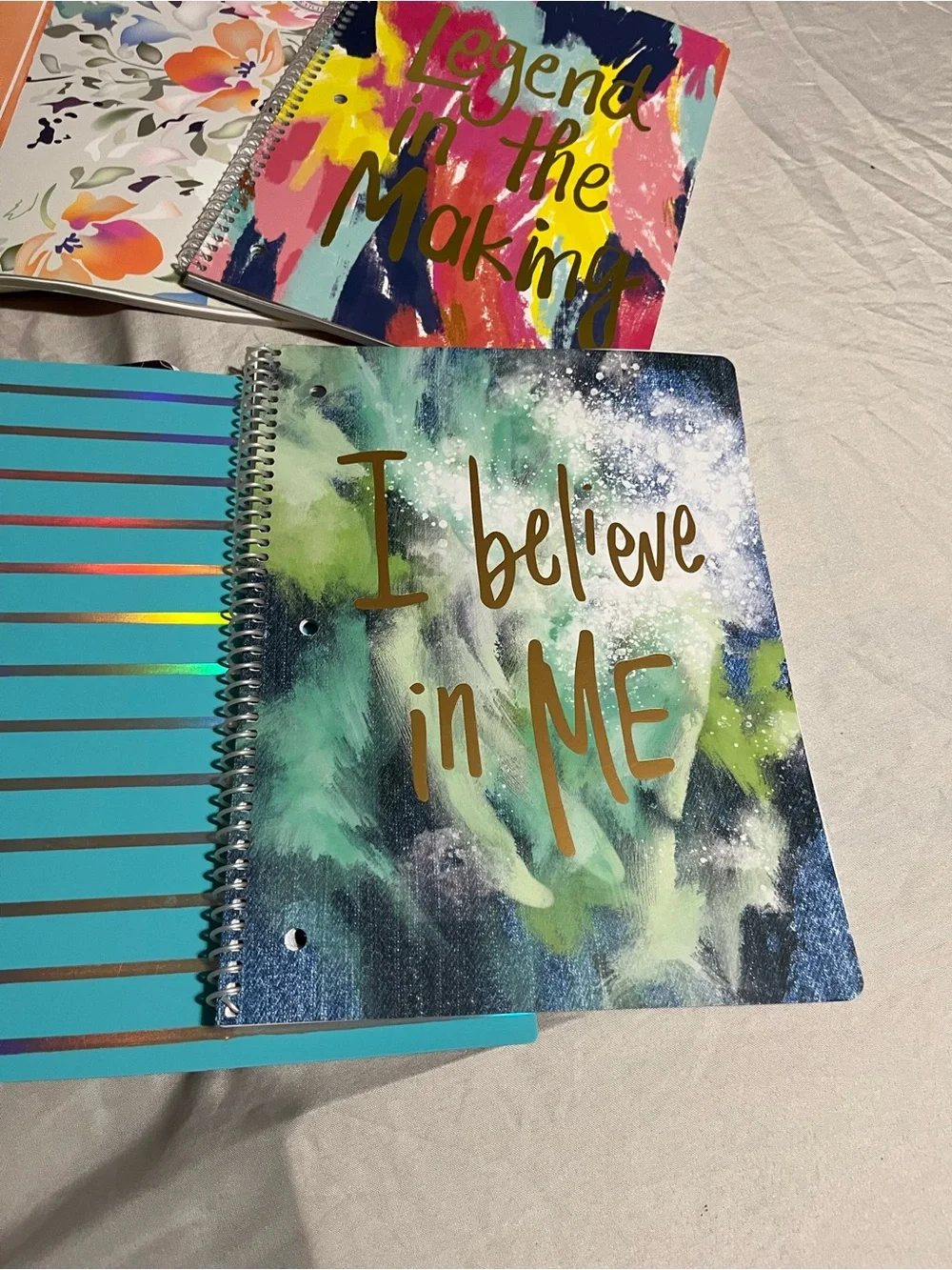 Assorted Colorful Spiral Notebooks - Inspiring Covers 10 Notebooks NWT